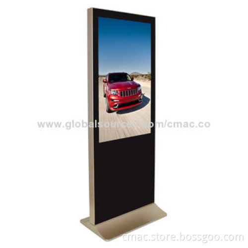Floor Stand Network AD Player with TFT-LCD LED Light Back and Scrolling Screen